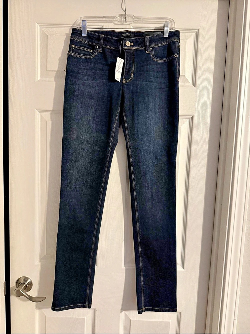White House black market The Saint Honore Jean Collection Slim Jeans in Blue Lik